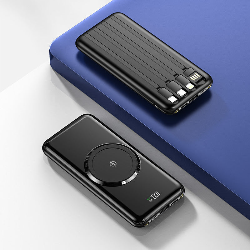 Tragbare Powerbank mit Schnellladefunktion und LED-Display Brehn