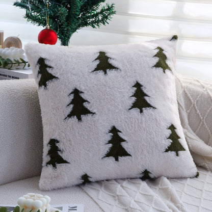 Rechteckiges Plüsch‑Wohnkissen mit Tannenbaum‑Tufting Brehn