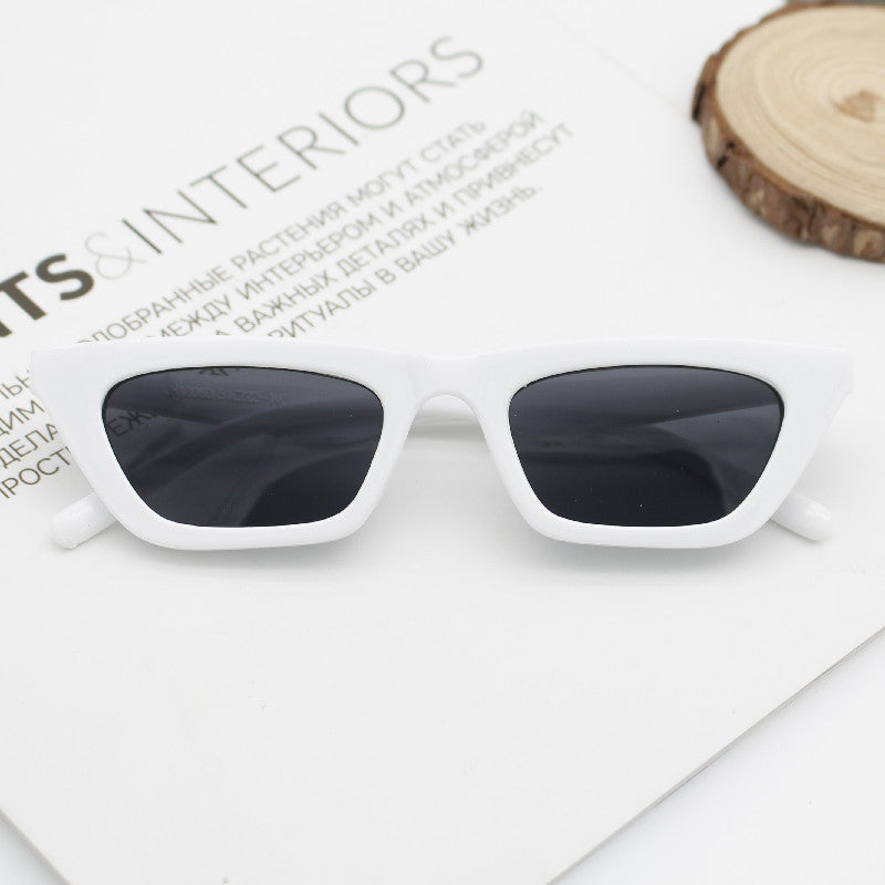 Damen geometrische Sonnenbrille mit raffiniertem Kunststoffrahmen Brehn