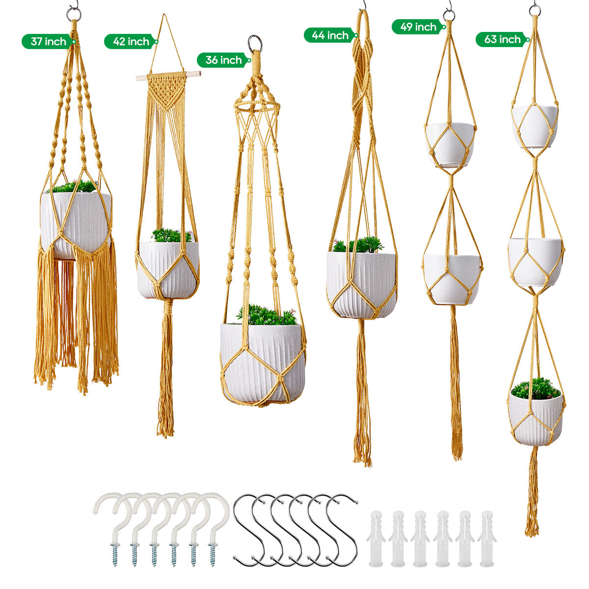 Macramé Pflanze Hänger Set