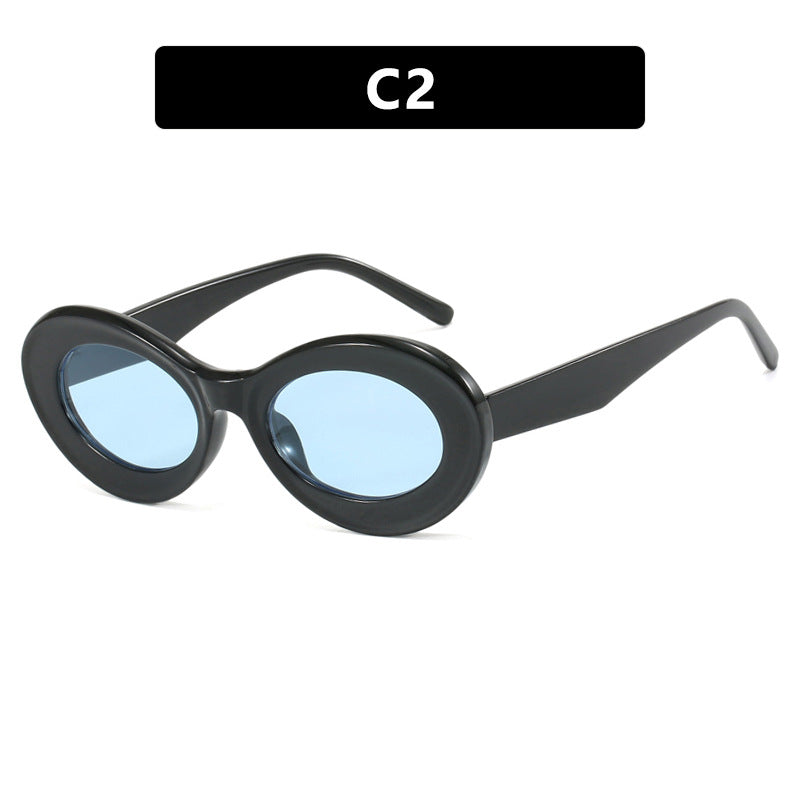 Damen ovale Sonnenbrille mit modernen Gläsern Brehn