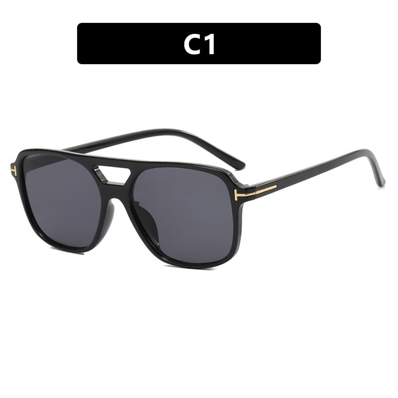 Damen modische quadratische Sonnenbrille mit luxuriösem Kunststoffrahmen und UV-Schutz Brehn