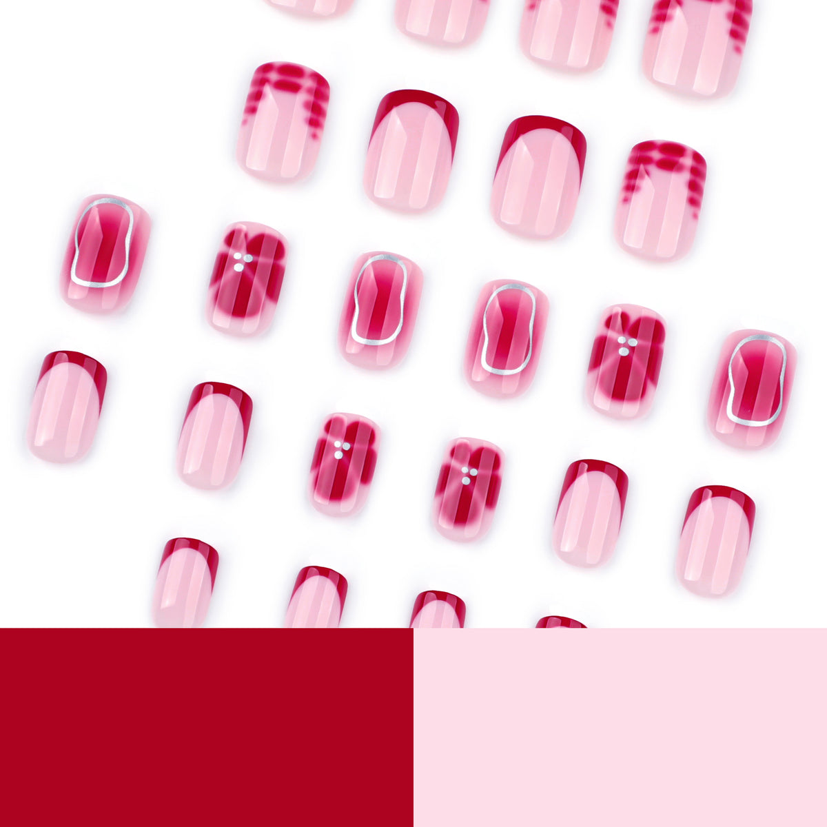 Kunstvolle Nagelkunst mit Farbverlauf und Glitzer Brehn