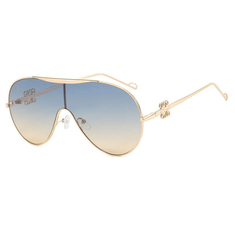 Damen sportliche Shield-Sonnenbrille Brehn