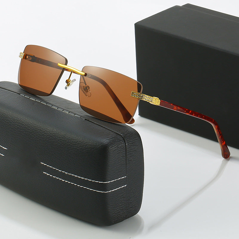 Damen elegante Sonnenbrille mit stilvollem Metallrahmen Brehn