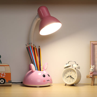 Süße Hasen-Schreibtischlampe mit Bleistifthalter