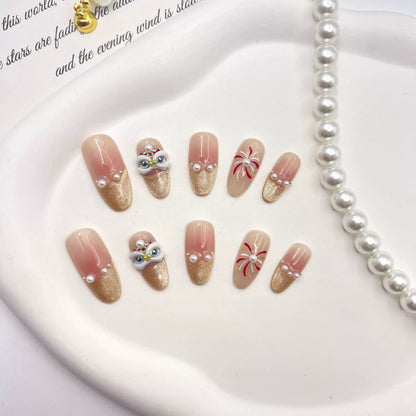 Dekoratives Press-On Nagelkunst-Set