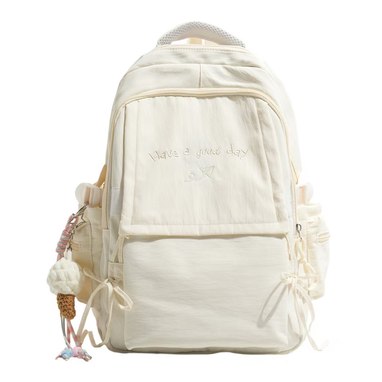 Rucksack mit Strukturiertem Design und Charmantem Schriftzug Brehn
