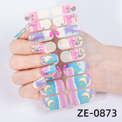 Künstlerische Marmor-Nagel-Wraps