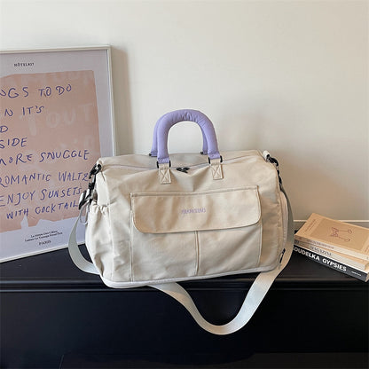 Stylische Canvas Wochenend-Duffle Bag Brehn