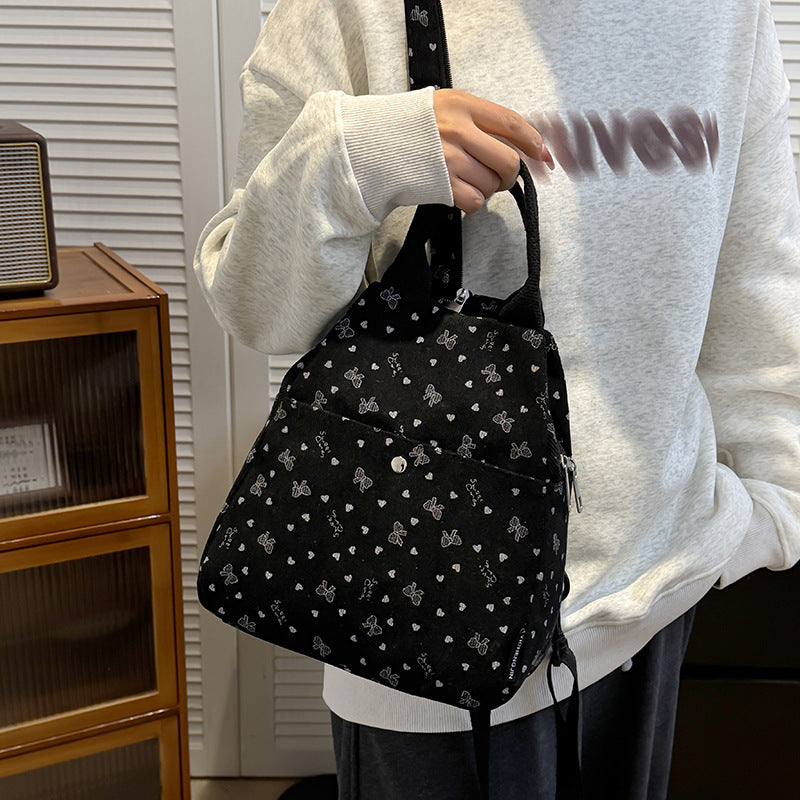 Cord-Rucksack mit Verspielten Motiven Brehn