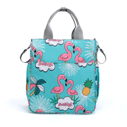 Stylische Flamingo-Druck Tragetasche Brehn