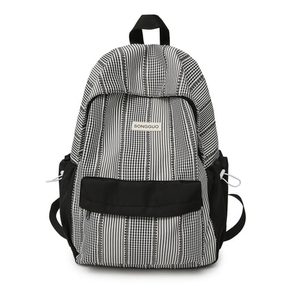Lässiger gestreifter Rucksack