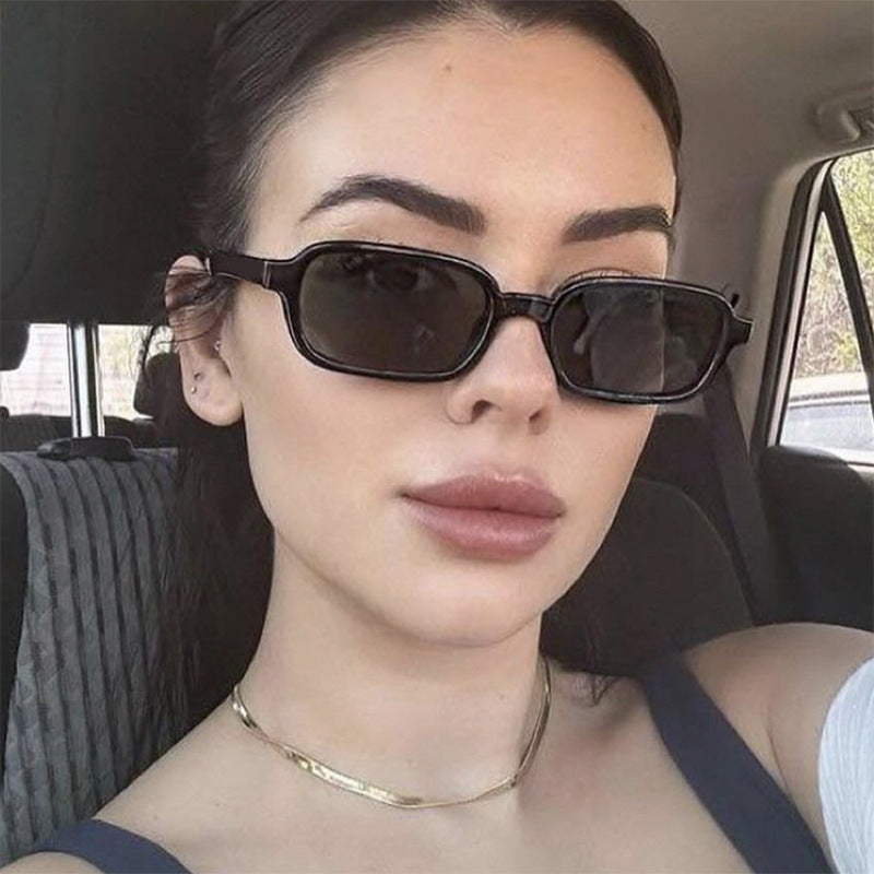 Damen quadratische Sonnenbrille mit einzigartigem, extravaganten Design und UV-Schutz Brehn