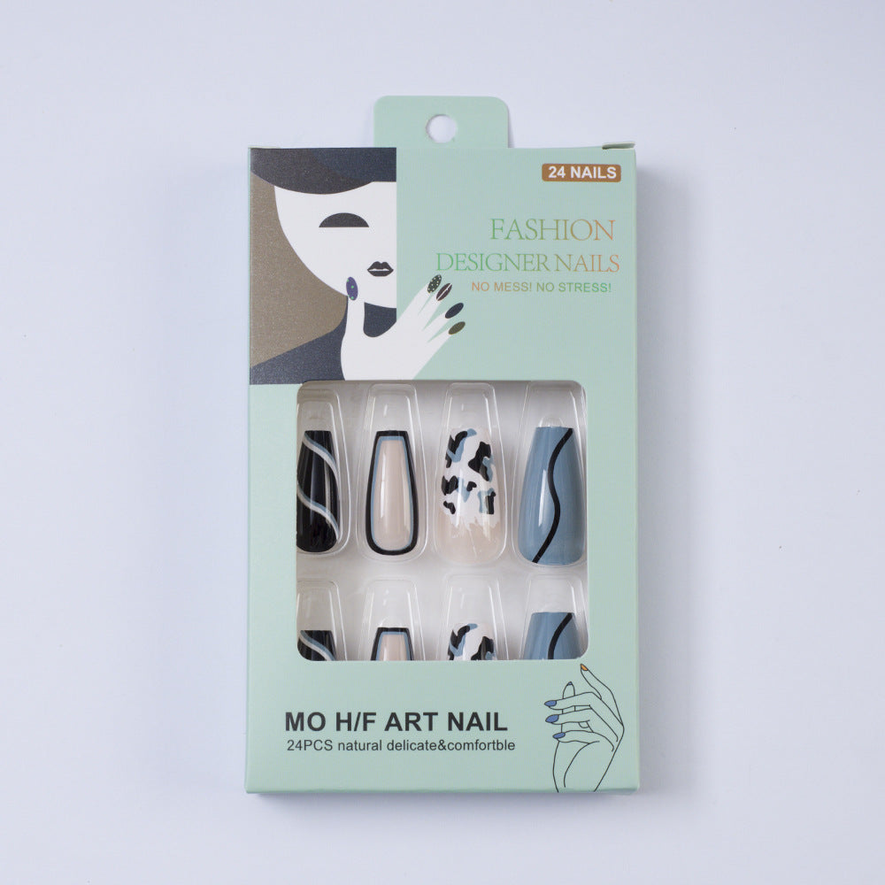 Kunstnägel im modernen Tiermuster Design Brehn