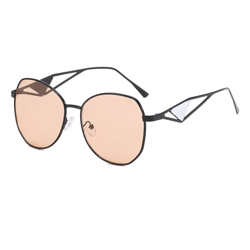 Damen modische geometrische Sonnenbrille mit einzigartigem Rahmen Brehn