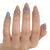Künstlerisches Metallic Press-On Nagelset Brehn
