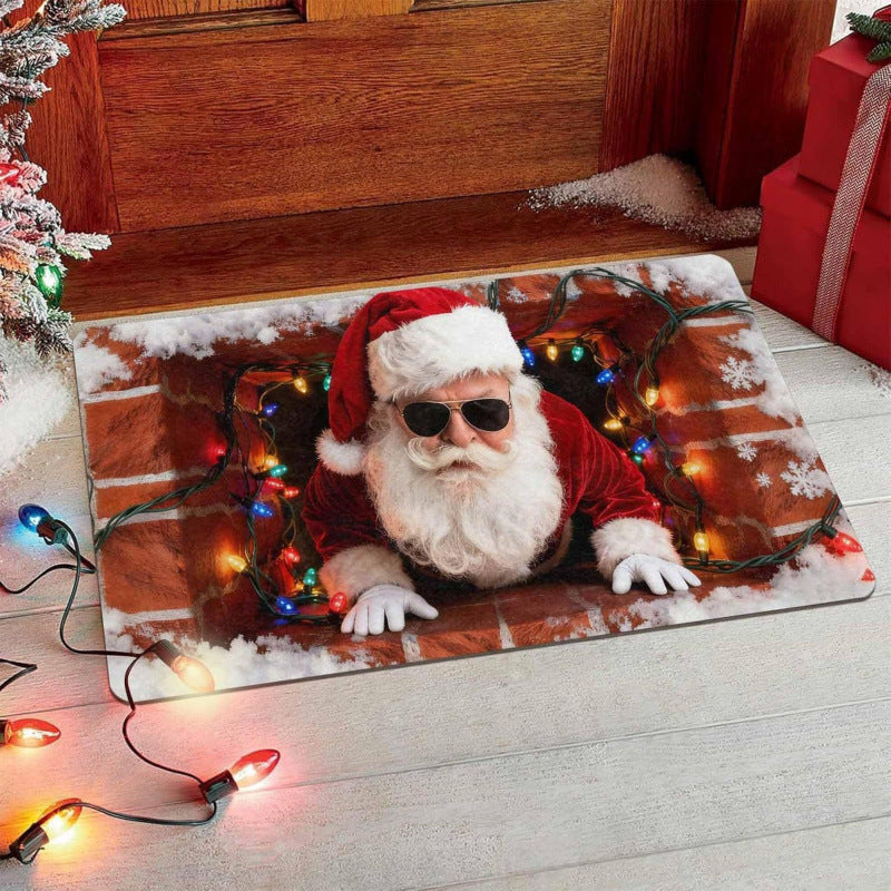 Festliche Santa-Themen Fußmatte