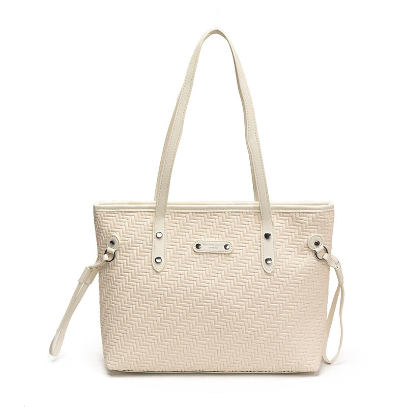 Strukturierte Woven Tote Bag