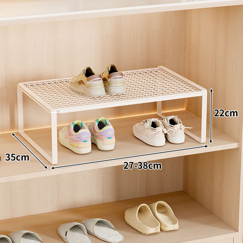 Verstellbarer erweiterbarer Metal Schuhregal-Organizer