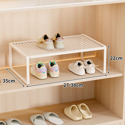 Verstellbarer erweiterbarer Metal Schuhregal-Organizer