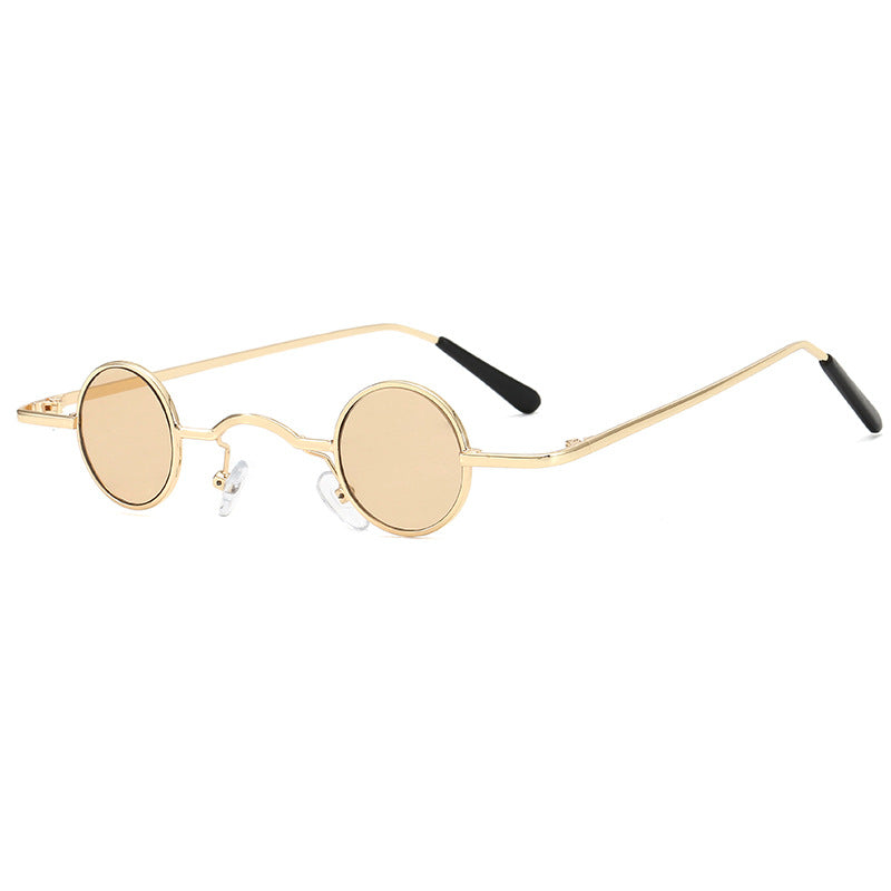 Damen modische runde Brille mit filigranem Metallrahmen Brehn
