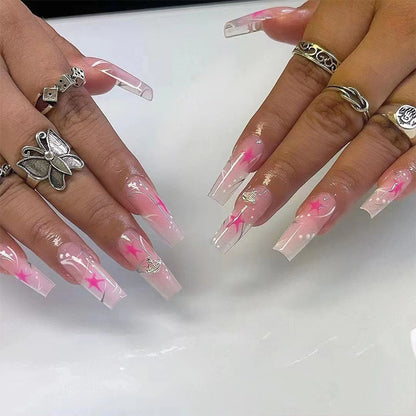Kunstvolle Gel-Nägel mit elegantem floralem Design Brehn