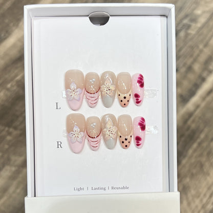 Wiederverwendbares Press-On Nagelset Brehn