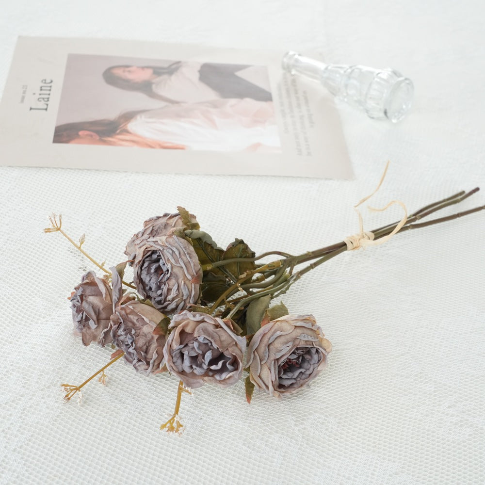 Faux Floral Rose Bouquet