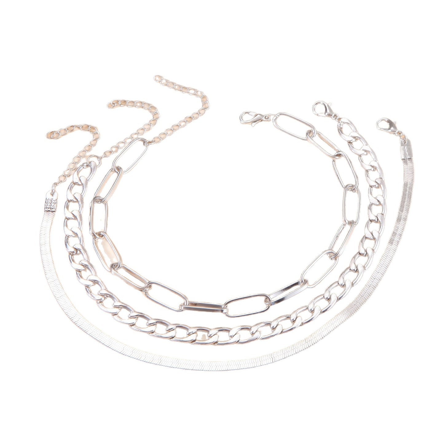 Verdrehte Silberkette Armband Brehn