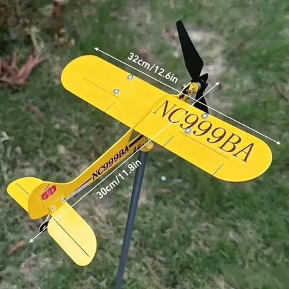 Dekorativer Flugzeug-Gartenstecker Brehn