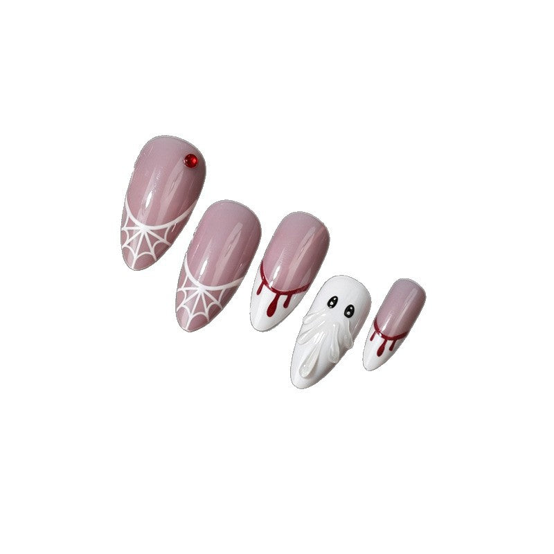 Kreatives Halloween-Themen Press-On Nail Set Brehn
