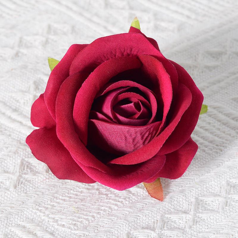 Dekorativer Samt Rose Pins Brosche
