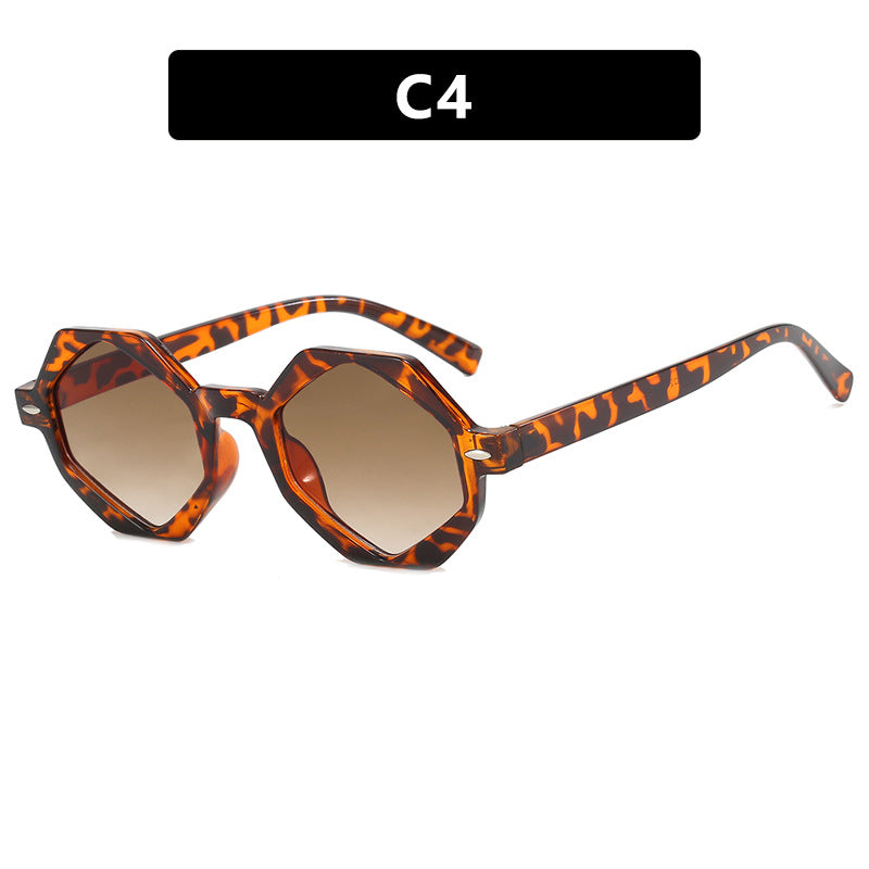 Damen trendige Sonnenbrille im modernen Achtkant-Design Brehn