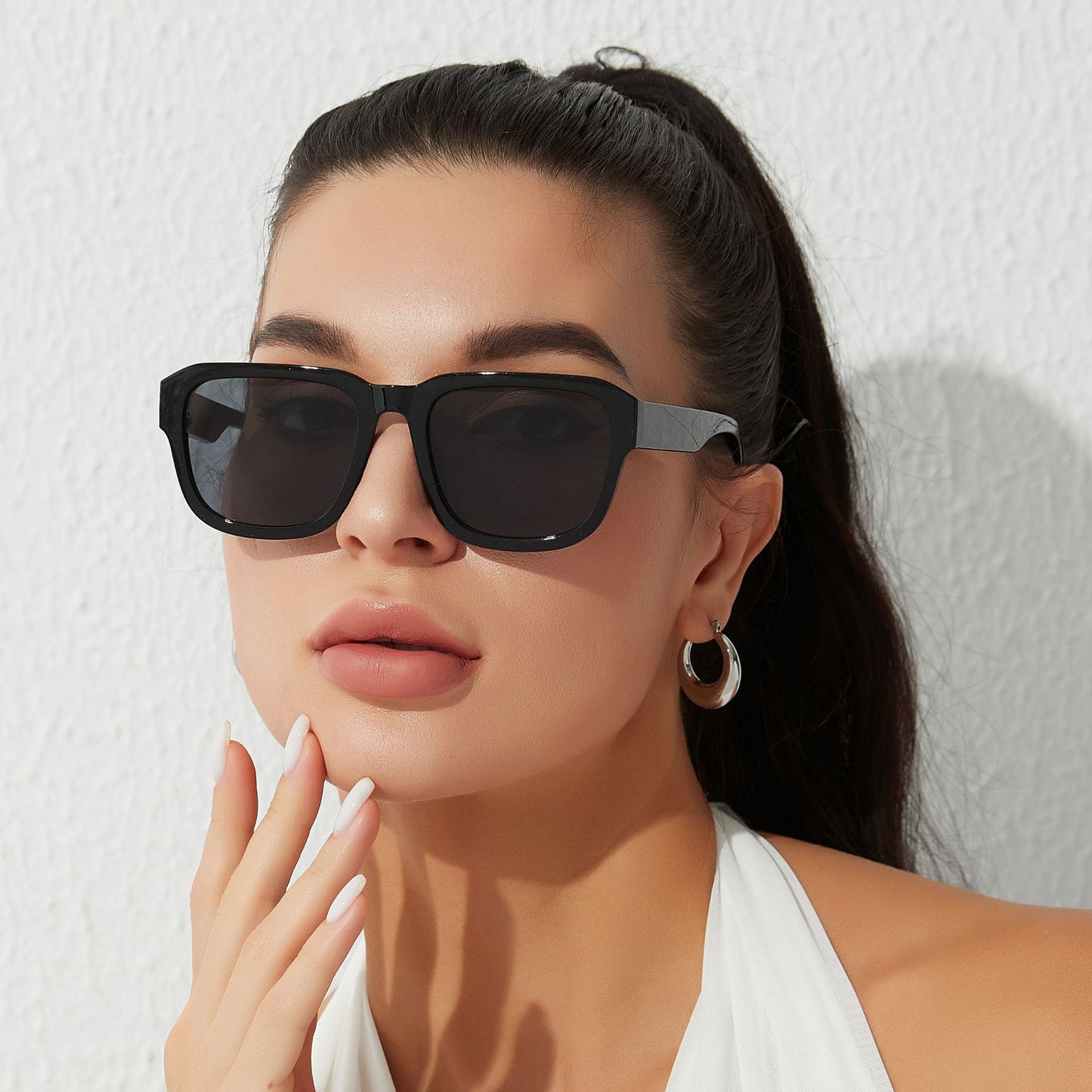 Damen moderne Sonnenbrille im chicen Oversized-Stil Brehn