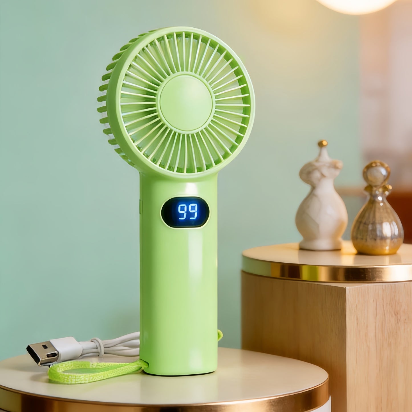 Damen Handventilator mit digitalem Temperaturdisplay Brehn