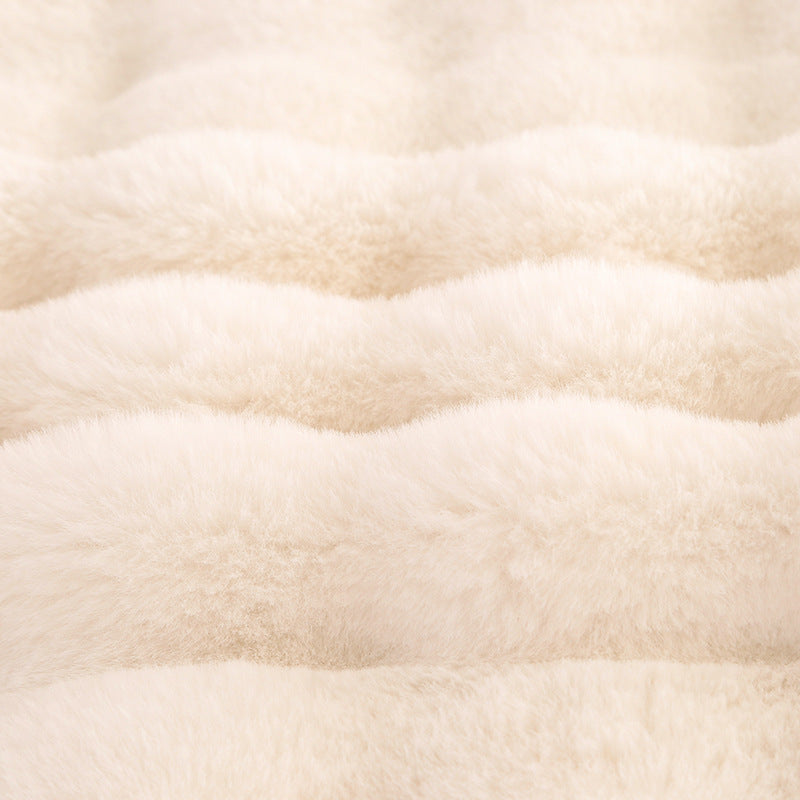 Luxuriöse Fuzzy Kunstfell-Decke