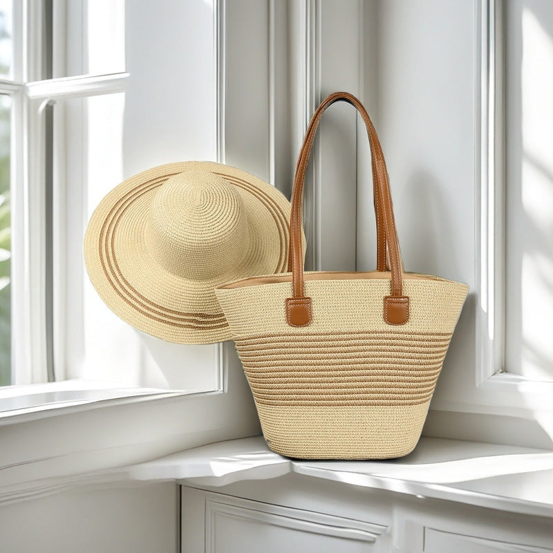 Strandtasche mit Bunten Streifen Brehn