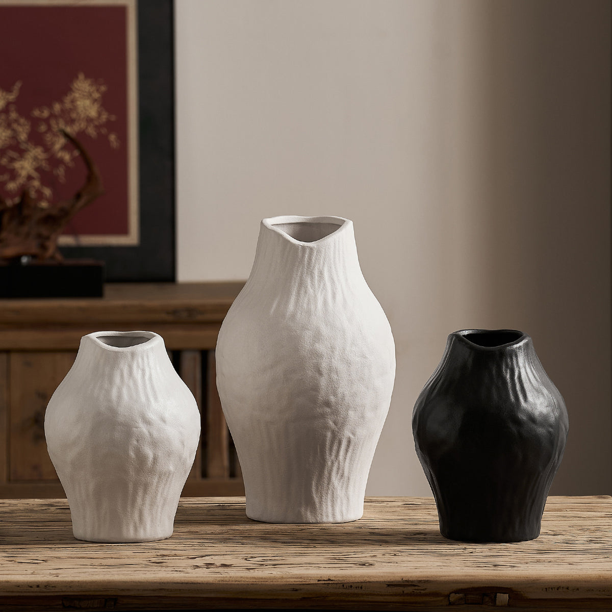 Elegante und moderne Keramikvase Brehn