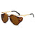 Damen Modische Sport-Sonnenbrille mit Oversized-Rahmen und goldenen Akzenten Brehn