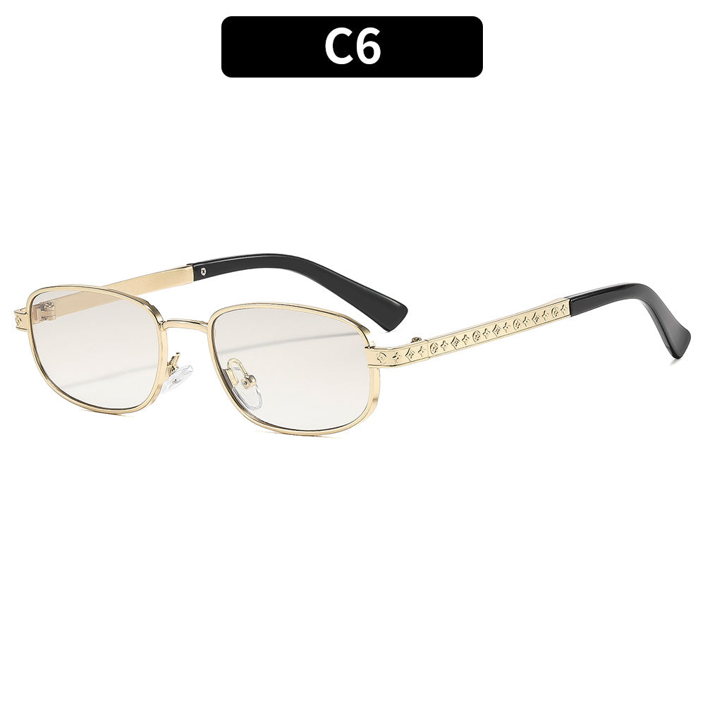 Luxus geometrische Sonnenbrille
