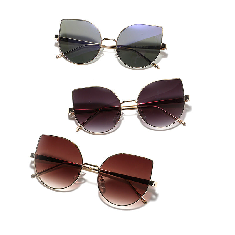 Damen Cat-Eye Sonnenbrille mit polarisierenden Gläsern und elegantem Metallrahmen Brehn