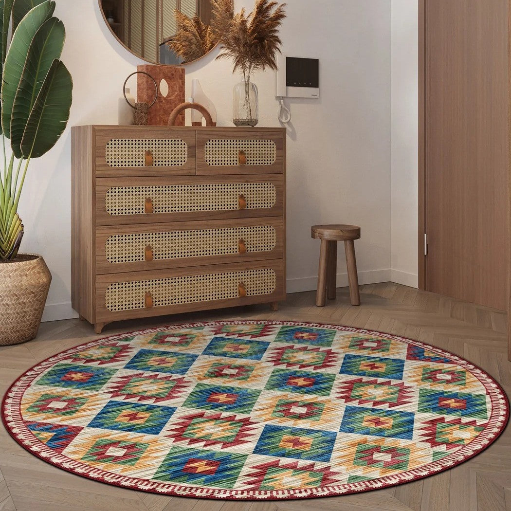 Eleganter runder Teppich