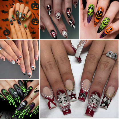 Kunstnagelset mit einzigartigen Spukmotiven Brehn