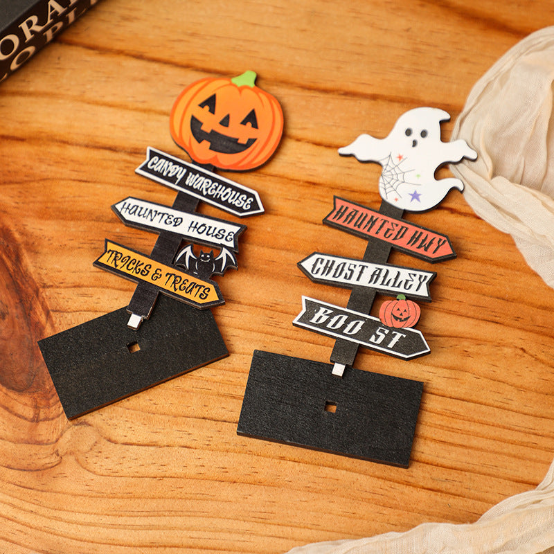 Kreative Halloween Deko-Schild mit Kürbis-Motiv Brehn