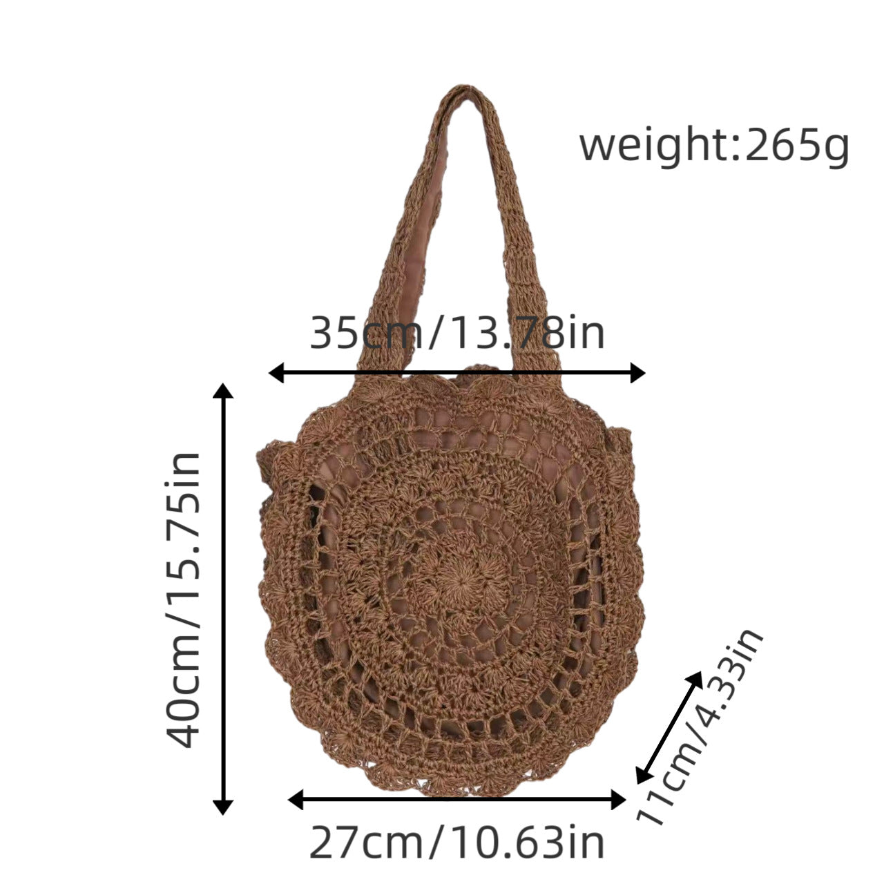 Häkel-Tasche mit Nostalgischem Design Brehn