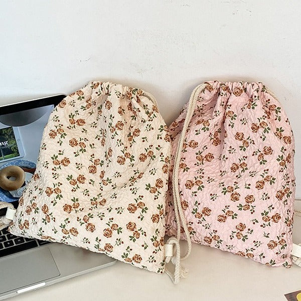 Blumen-Schnur-Rucksack