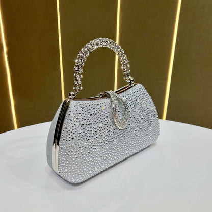 Glitzerstein-verzierte Clutch für den Abend