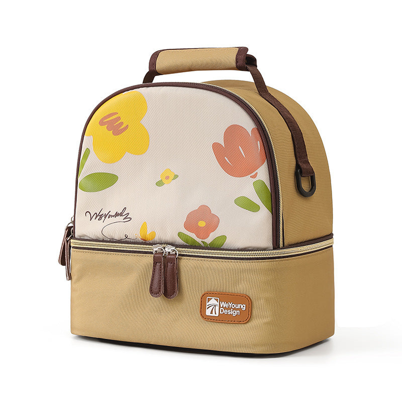 Damen Isolierte Lunch-Tasche mit praktischem Trennfach Brehn