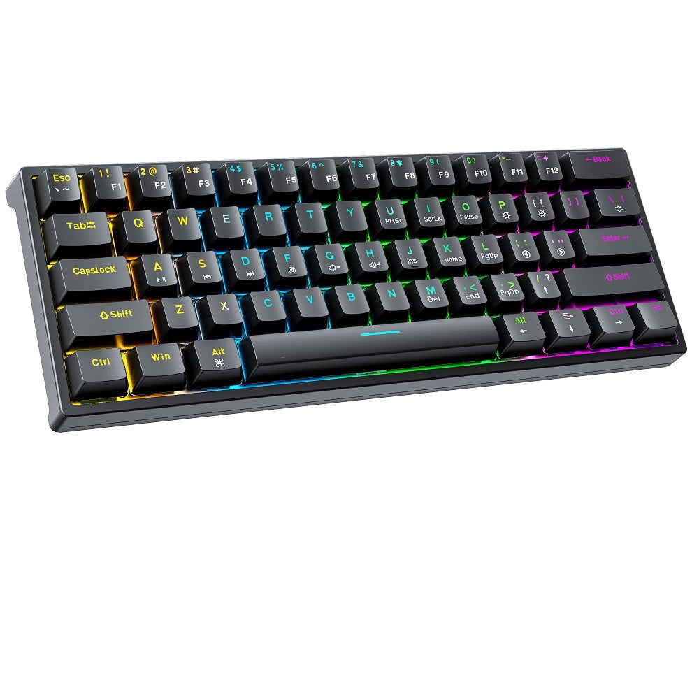 Kompakte Gaming-Tastatur mit Anpassbaren Tasten und Ergonomischem Design Brehn